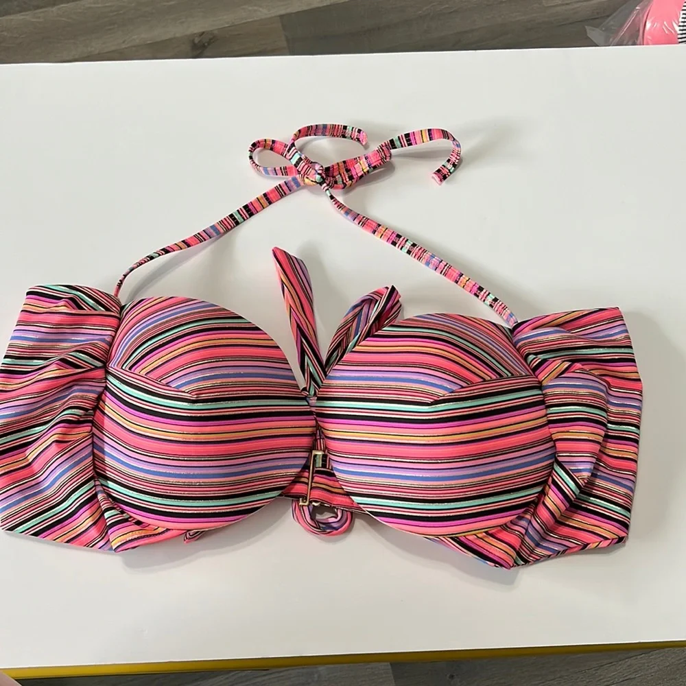 Victoria’s Secret Bikini Top with Metallic Accents